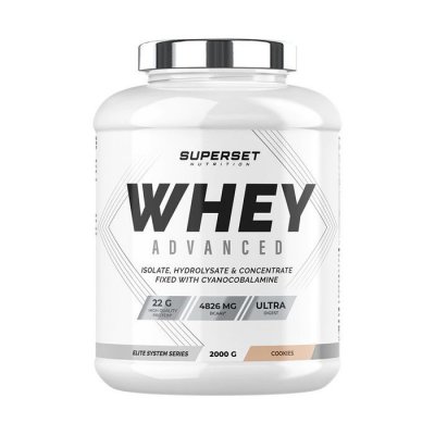 SUPERSET NUTRITION 100% WHEY PROTEINE ADVANCED (2kg)   Whey prot&eacute;ine   Cookies    