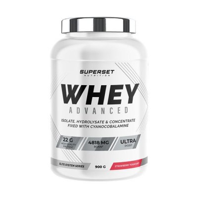 SUPERSET NUTRITION 100% WHEY PROTEINE ADVANCED (900gr)   Whey prot&eacute;ine   Fraise Yogourt    