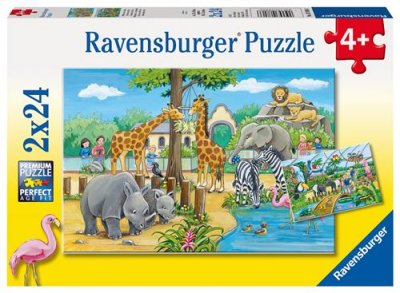 RAVENSBURGER 2 Puzzles - Au Zoo 
