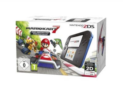 2DS Bleue + Mario Kart 7 Pr&eacute;install&eacute;