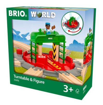 BRIO 33476 plaque tournante et personnage