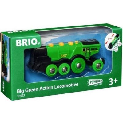 33593 Locomotive Verte Puissante a Piles