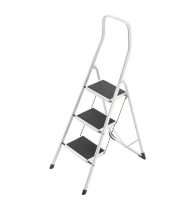 4313-001 - Tabouret de s&eacute;curit&eacute; en acier (3 marches) - Hailo