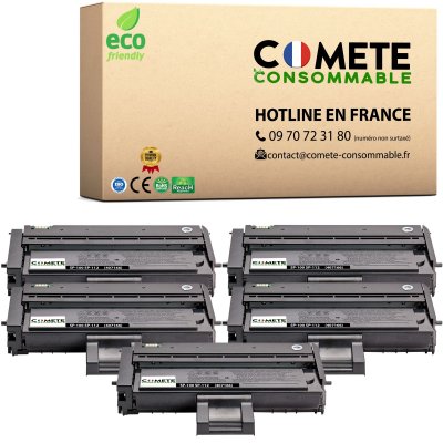  5 Toners compatibles RICOH SP100 Noir