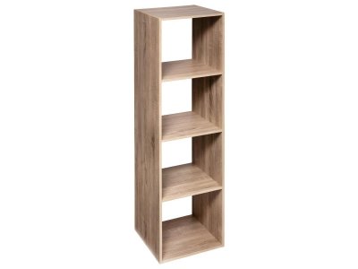 5five - Etag&egrave;re 4 cases haut Mix naturel Naturel clair - Naturel