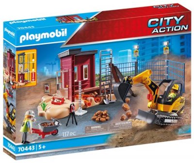 70443 mini-pelleteuse et chantier