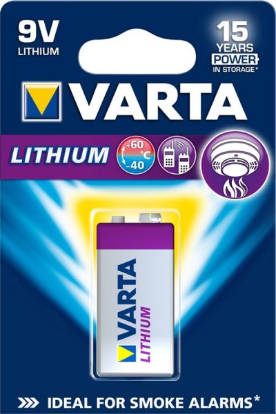 VARTA 9 v lithium  (6122) 1-bl 1200mah