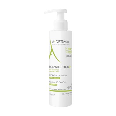 A-DERMA Dermalibour+ CICA - Gel Moussant 200 ml - Flacon-Pompe 200 ml
