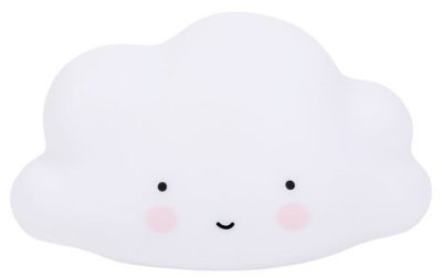 A LITTLE LOVELY COMPANY  veilleuse Cloud junior 16,5 cm PVC blanc