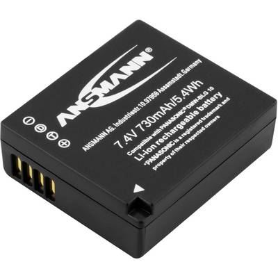ANSMANN A-Pan DMW-BLG 10 Batterie pour appareil photo Remplace laccu dorigine DMW-BLG10E 7.4 V 730 mAh