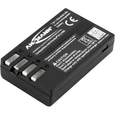 ANSMANN A-Pen D-Li 109 Batterie pour appareil photo Remplace laccu dorigine D-LI109 7.4 V 1100 mAh