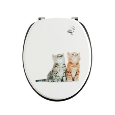 WIRQUIN Abattant wc - sur cuvette standard - chatons Trendy Line  PRO