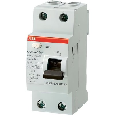 ABB  443061GSB Interrupteur differentiel bipolaire- type ac, Gris