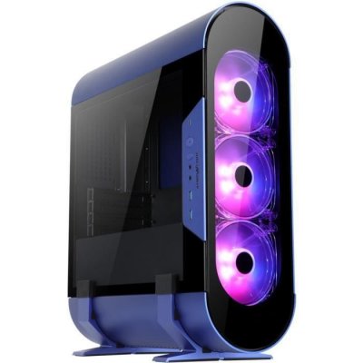 ABKONCORE  AL300M (Bleu Nuit) - Boitier PC Mini Tour ou Desktop Salon Micro ATX