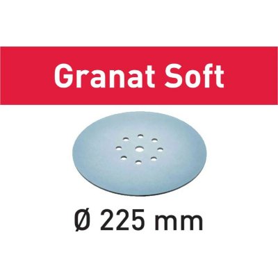 FESTOOL Abrasif STF D225 Granat Soft  - grain 80 - 25 pi&egrave;ces - 204221