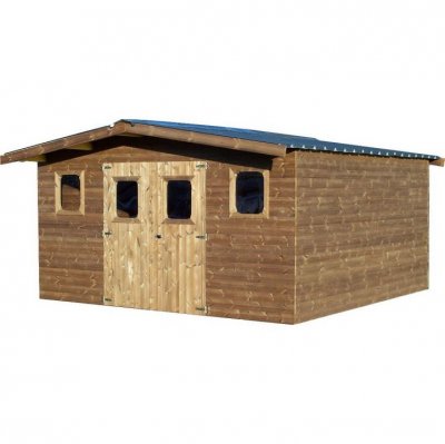 HABRITA Abri de jardin 19,69m&sup2; brun dor&eacute;  tha4040.02t