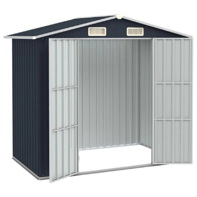 HELLOSHOP26 Abri de jardin 205x129 cm - Anthracite