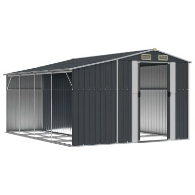 HELLOSHOP26 Abri de jardin 277x365,5 cm - Anthracite