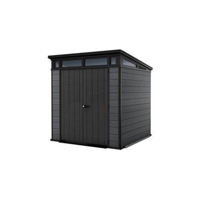 KETER Abri de jardin CORTINA 77 en r&eacute;sine  gris fonc&eacute; 4,7m&sup2;