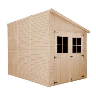 TIMBELA Abri de Jardin en Bois 6,02 m2 -  M339A+M339G - AVEC LES PLANCHERS IMPR&Eacute;GN&Eacute;