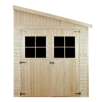 TIMBELA Abri de jardin en bois 6 m&sup2; - h245 x 318 x 218 cm -  M339A M339A