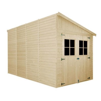 TIMBELA Abri de jardin en bois 8 m&sup2; - h244 x 416 x 218 cm -  M340A M340A