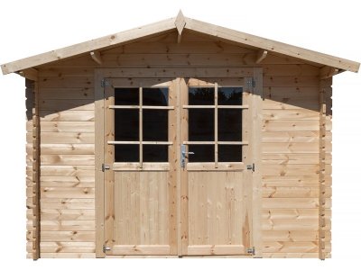 HABITAT ET JARDIN Abri de jardin en bois, ep 28mm, surface utile 7.5m&sup2;, INT018 