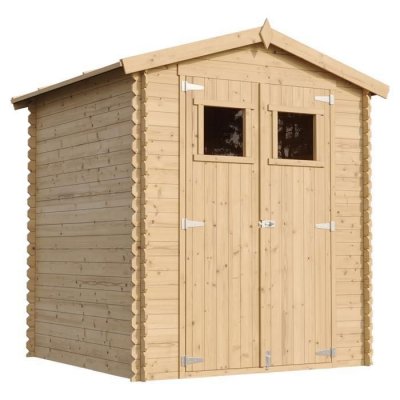 TIMBELA Abri de jardin en bois - i186xl196xh218 cm2,82 m2 -  m320