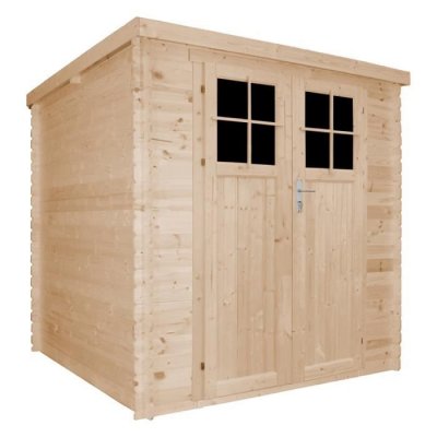 TIMBELA Abri de jardin en bois - porte verrouillable de haute qualit&eacute; - 3.53 m2