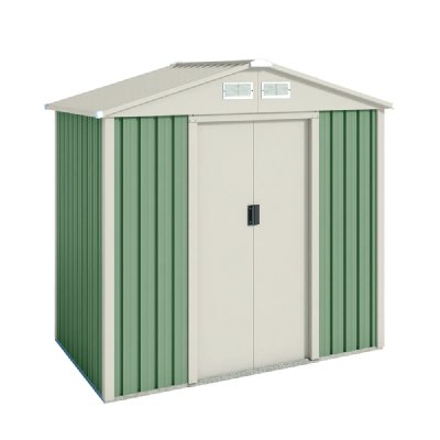 WASABI Abri de jardin en m&eacute;tal Nybro 2.43m2 - Garantie 10 ans - 201x121x176cm