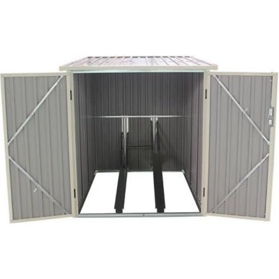 GARDIUN Abri de Jardin en M&eacute;tal pour v&eacute;los Veloc I (X2) - 2,81 m&sup2; Ext.