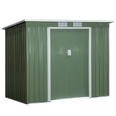 OUTSUNNY Abri de jardin - fondation in 213x130x173cm Vert