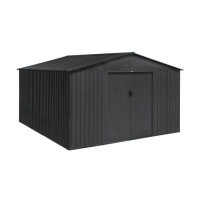 SWEEEK Abri de jardin m&eacute;tal 1299m&sup2; avec kit dancrage Slack 