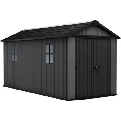 KETER Abri de jardin NEWTON PLUS 7515  L230 x P476 x H246 cm 10,94 m&sup2; coloris gris anthracite