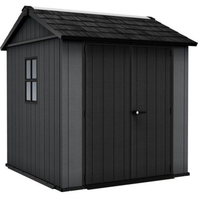 KETER Abri de jardin NEWTON PLUS 775  L223.8 x P230 x H246 cm 5,13 m&sup2; coloris gris anthracite