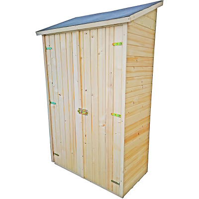 HABRITA Abri panneaux bois massif 16 mm mural avec plancher 0,81 m&sup2;