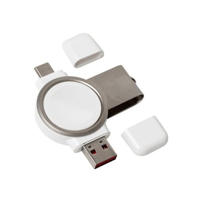 BIGBEN CONNECTED Accessoires bracelet et montre connect&eacute;e Bbc Chargeur Induction Apple Watch 3W 2-en-1 USB A/C