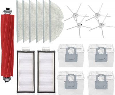 NOVAGO Accessoires pour aspirateur robot Roborock Q7 Max (lot de 17 pi&egrave;ces) -