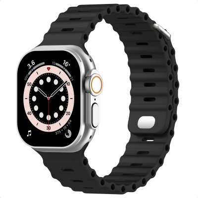 ACCEZZ  Bracelet Ocean Apple Watch Series 1 - 11 / SE / Ultra (44/45/46/49 mm) - Noir