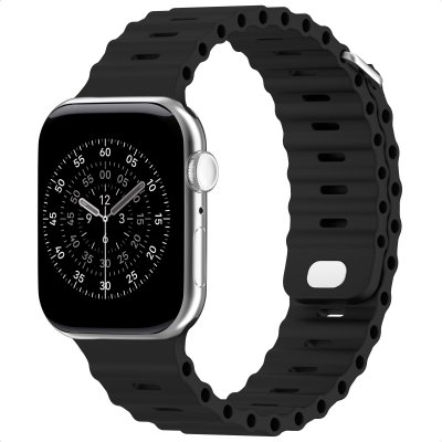 ACCEZZ  Bracelet Ocean pour Apple Watch 38/40/41/42 mm - Noir - Neuf