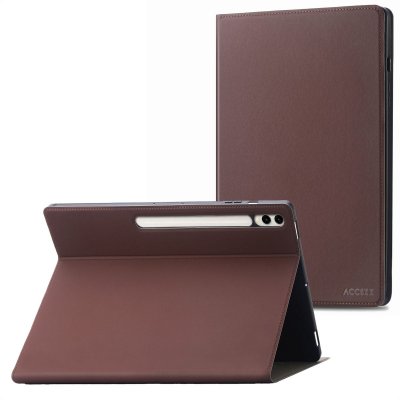 ACCEZZ  Coque tablette Classic Samsung Galaxy Tab S10 Plus / Tab S9 FE Plus / Tab S9 Plus - Marron