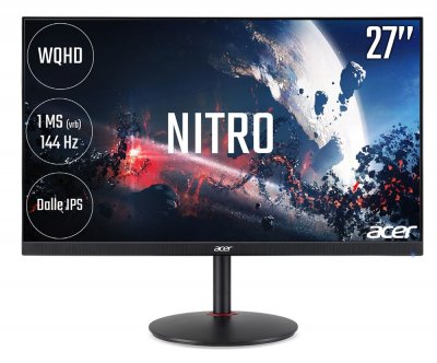 ACER  NITRO XV2 XV272UX 27"" LCD Wide Quad HD 1 ms Noir