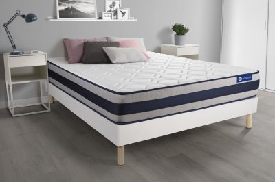 ACTISOM  Ensemble ACTIMEMO ERGO 180x200 cm Blanc