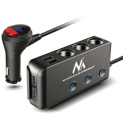MACLEAN Adaptateur allume-cigare  MCE218 12-24V 4xUSB PD QC