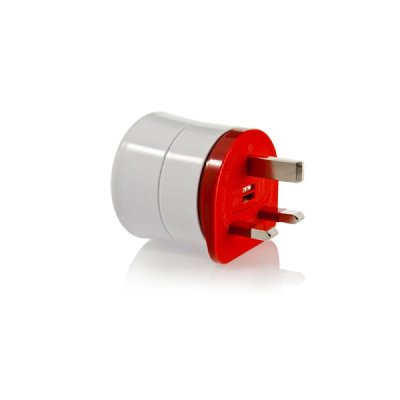 WATT&CO Adaptateur France vers UK/Hong Kong/Singapour - Rouge