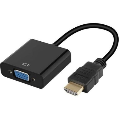 GENERIQUE Adaptateur VGA vers HDMI pour Mac et PC Convertisseur Television Ecran Retroprojecteur Cable 1080p