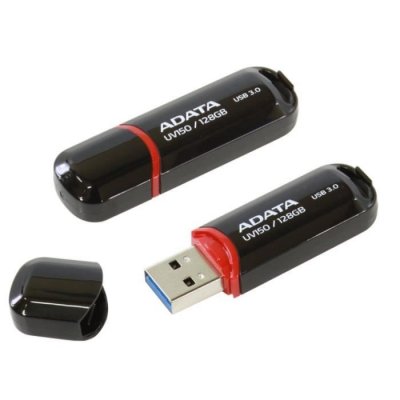 ADATA  Cl&eacute; USB UV150 128 Go, USB 3.0&nbsp;(3.1&nbsp;Gen 1) Type-A Noir