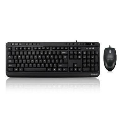ADESSO  AKB-132CB Antimicrobial Multimedia - Ensemble clavier et souris - USB - Fran&ccedil;ais