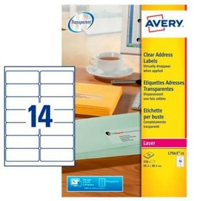 AVERY Adh&eacute;sifs/&eacute;tiquettes  l7563-25 99,1 x 38,1 mm