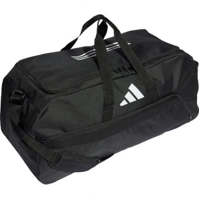 ADIDAS  Unisex Duffel Tiro L Duffle L, Black/White, HS9754, Size NS